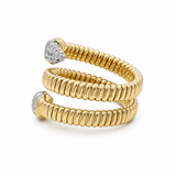 14K Yellow Modern Diamond Fashion Ring with 0.33Tw Round Diamonds - Miral Jewelry
