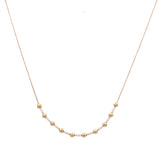 10k Yellow Gold Fashion Diamond Necklace 18" with 0.25Tw Round Diamonds