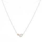 10k Yellow Gold Fashion Diamond Necklace 18" with 0.50Tw Round Diamonds