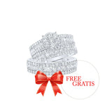 Round Diamond Cluster Nicoles Dream Collection Matching Wedding Ring Set Miral Jewelry