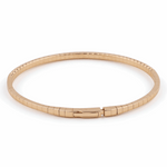 Yellow Gold 14K  Bangle  Diamond Bracelet with 0.50Tw Round Diamonds