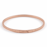 Rose Gold 14K  Bangle  Diamond Bracelet with 1.00Tw Round Diamonds