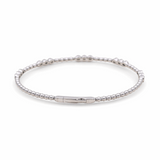 White Gold 14K  Bangle Diamond Bracelet with 0.50Tw Round Diamonds