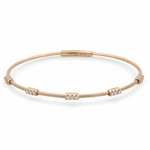 Yellow Gold 14K  Bangle Diamond Bracelet with 0.20Tw Round Diamonds