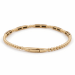 Yellow Gold 14K  Bangle Bracelet  with 0.50 Tw Round Diamonds