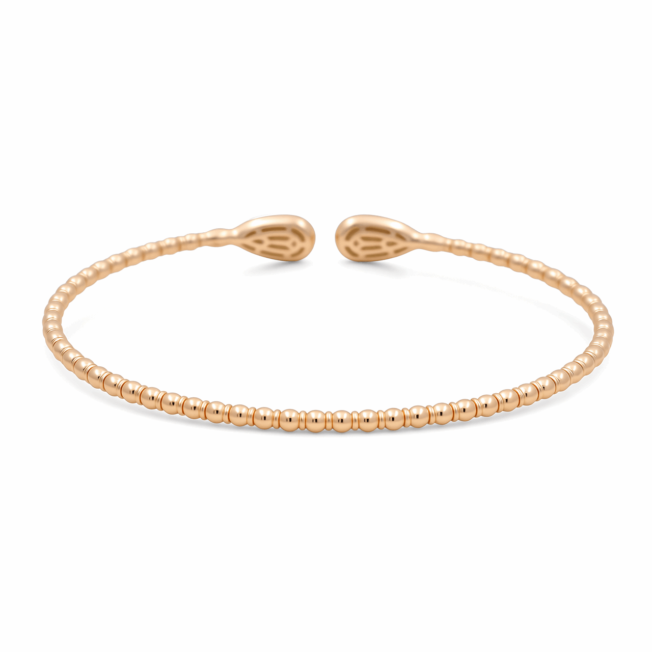 Yellow Gold 14K  Bangle Diamond Bracelet with 0.50Tw Round Diamonds