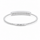 White Gold 14K Bangle Diamond Women's Bracelet with 2.00Tw Round Diamonds