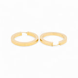 14K Yellow Gold  Large Hoop Earrings