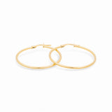 14K Yellow Gold  Medium Hoop Earrings