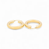 14K Yellow Gold  Medium Hoop Earrings