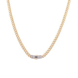 10K Yellow Gold Monaco Chain 22"