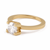 14K Yellow Gold Engagement Fashion Women's Ring