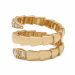 14K Yellow Gold  Snake Fashion  Women's Ring