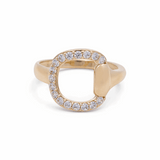 14K Yellow Gold   Fashion with Cz Women's Ring