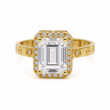 14K Yellow Gold  Square  Fashion Women's Ring