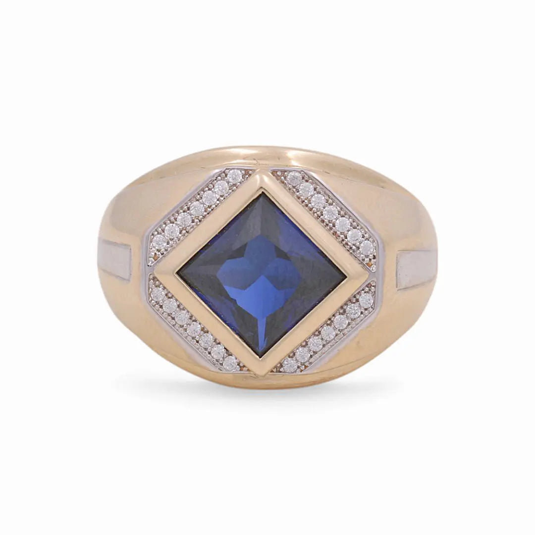 14K Yellow Gold Men's  Contemporary Fashion Ring Miral Jewelry