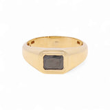 14k Yellow Gold Square Onix Fashion Ring