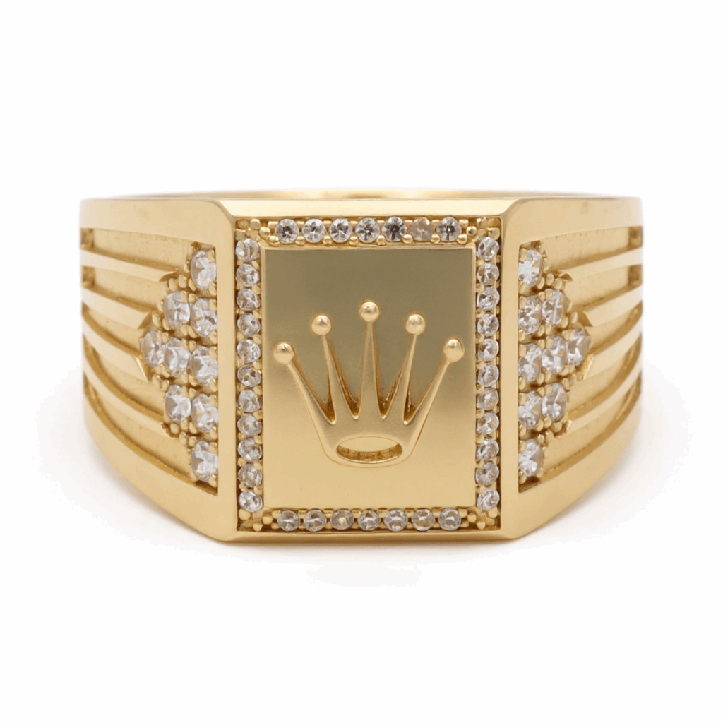 14k Yellow Gold  Crown Fashion Ring