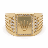 14k Yellow Gold  Crown Fashion Ring