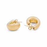 14K Yellow Gold Medium Hoop  Earrings