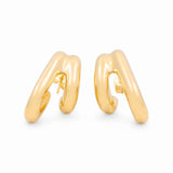 14K Yellow Gold Huggie Earrings