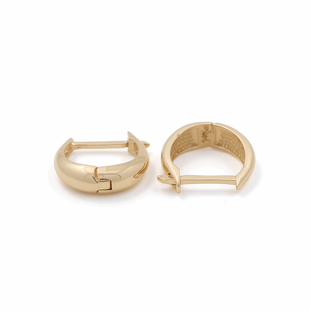14K Yellow Gold  Small Hoop Earrings