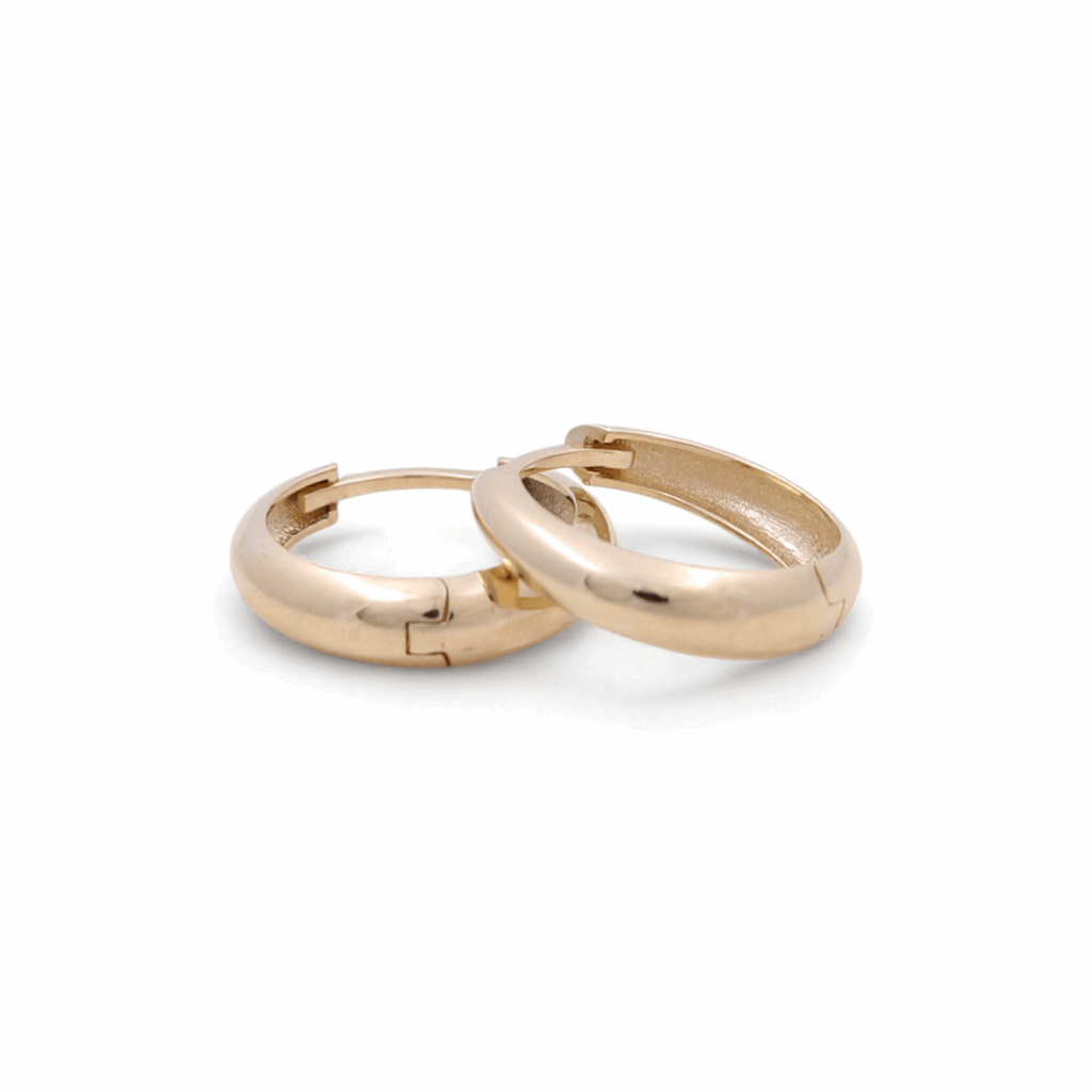 14K Yellow Gold  Small Hoop Earrings