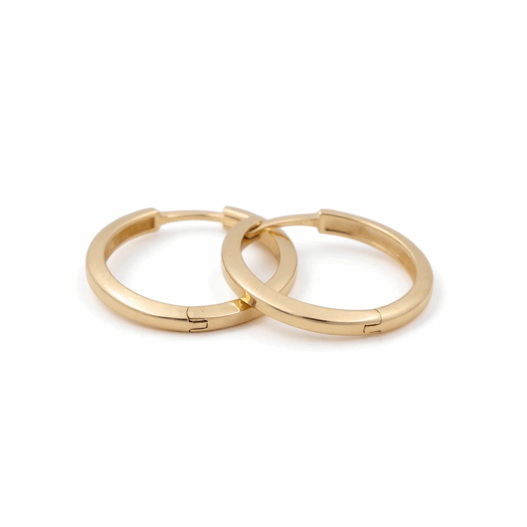 14K Yellow Gold  Small Hoop Earrings