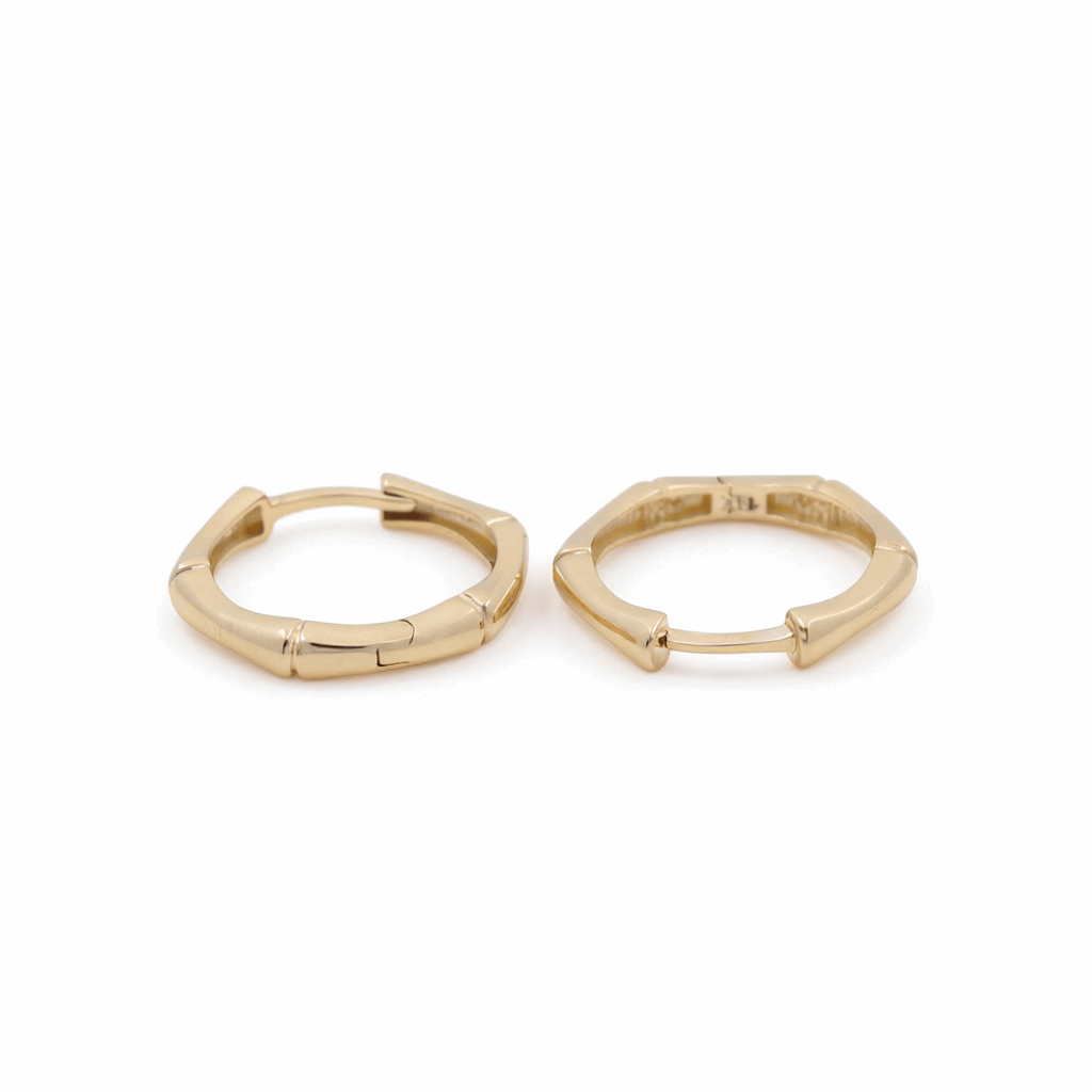 14K Yellow Gold  Small Hoop Earrings