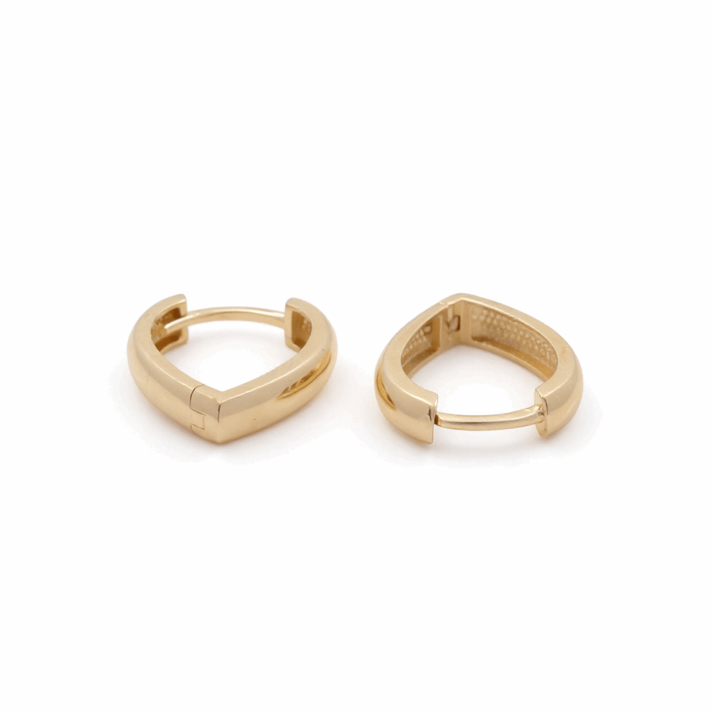 14K Yellow Gold  Small Hoop Earrings