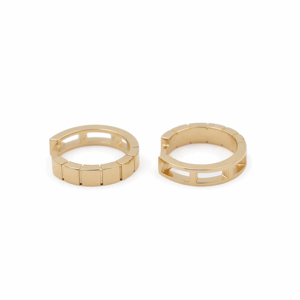 14K Yellow Gold  Small Hoop Earrings
