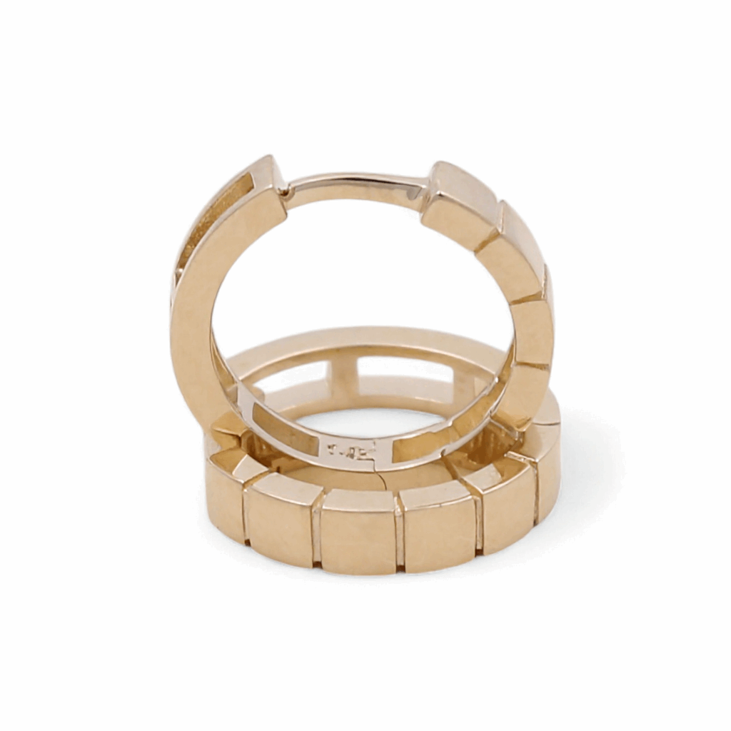 14K Yellow Gold  Small Hoop Earrings