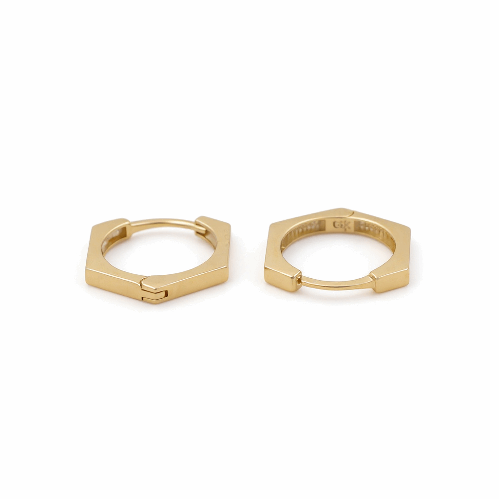14K Yellow Gold  Small Hoop Earrings