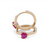 14K Yellow Gold  Small Hoop Earrings