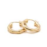 14K Yellow Gold  Medium Hoop Earrings