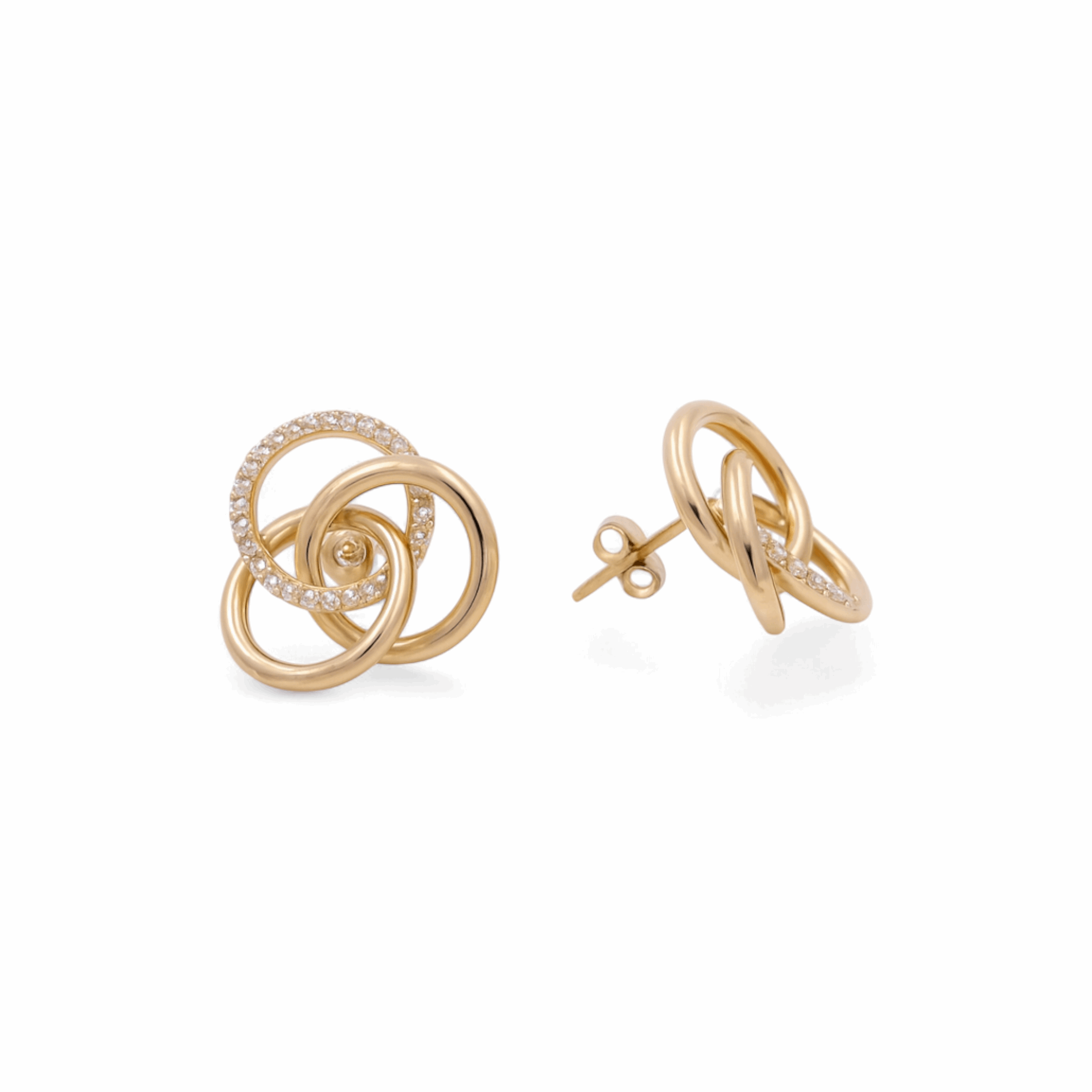 14K Yellow Gold  Stud Earrings