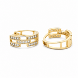 14K Yellow Gold Small Hoop Earrings