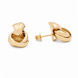 10K Yellow Gold Button Earrings