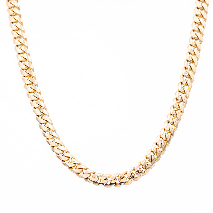 Men's yellow gold 14k Solid Cuban Link chain