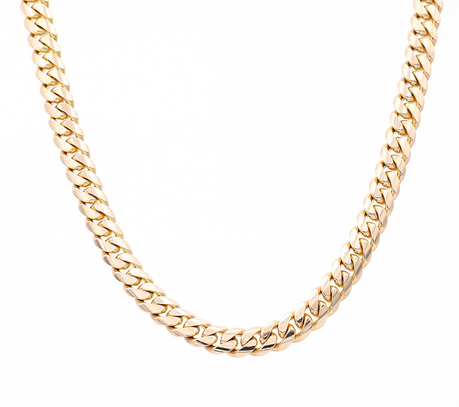 Men's yellow gold 14k Solid Cuban Link chain