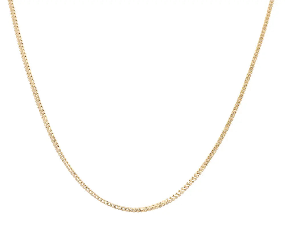 An elegant 10K Yellow Fashion Link Necklace by Miral Jewelry with a rectangular shape.