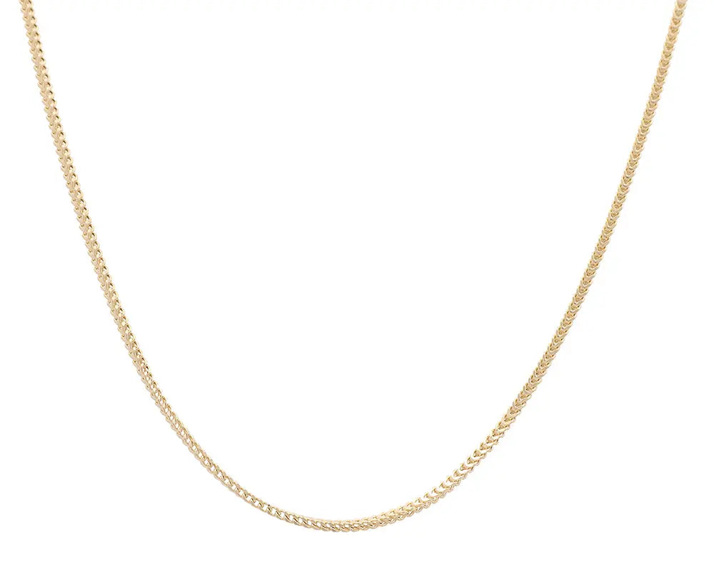 An elegant 10K Yellow Fashion Link Necklace by Miral Jewelry with a rectangular shape.