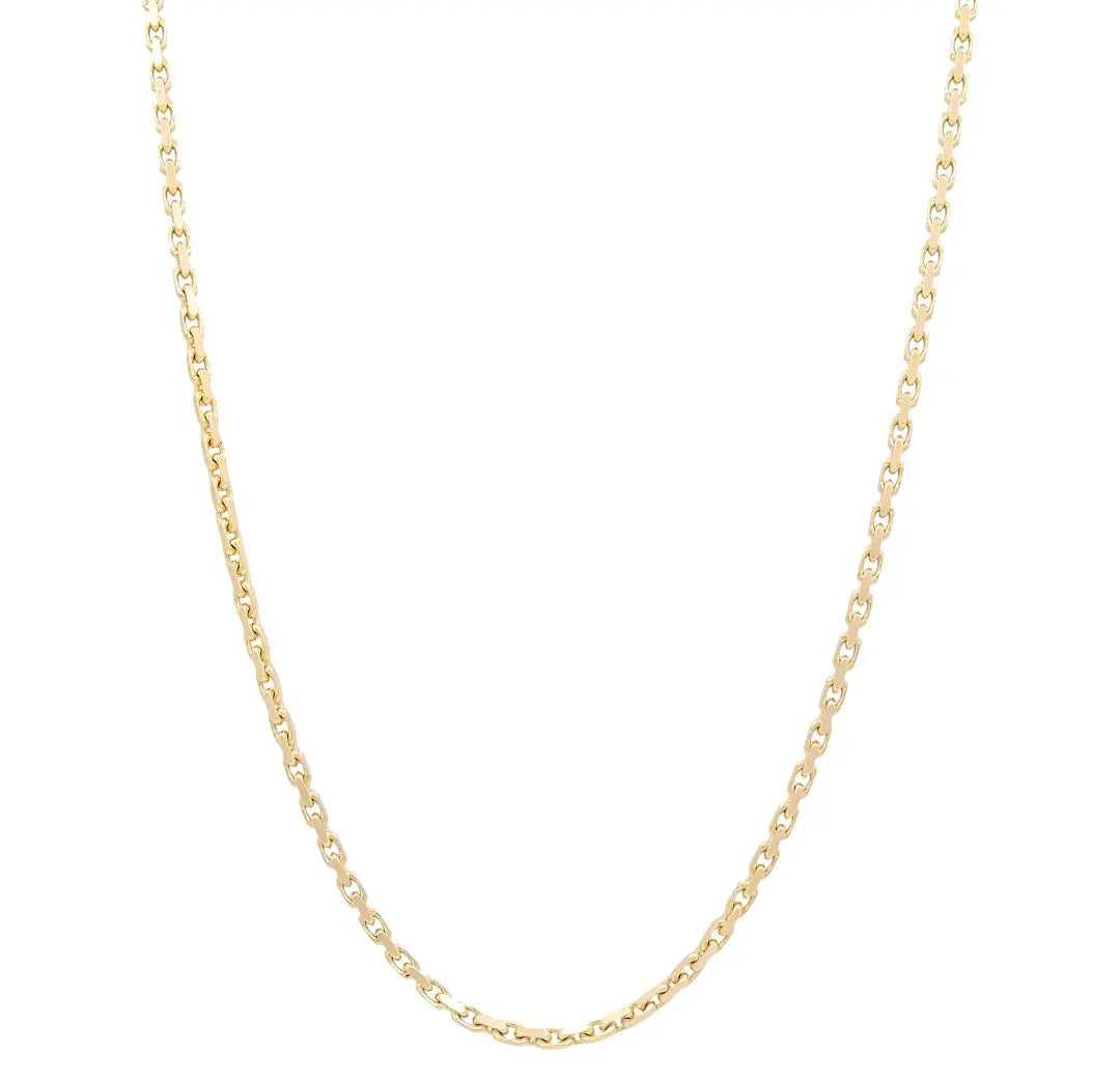 14K Yellow Gold Italian Link Chain Miral Jewelry