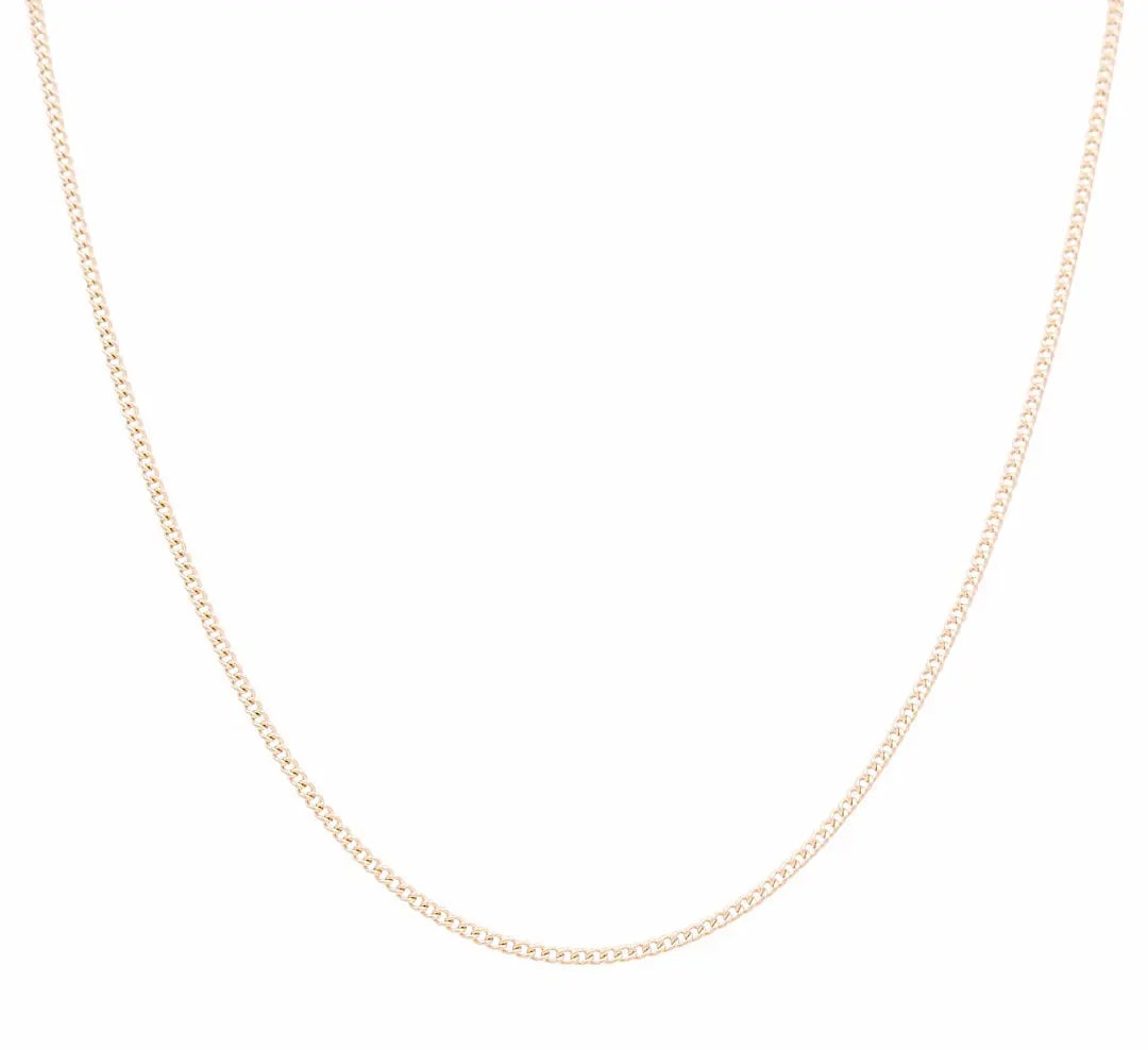 14K Yellow Gold Semisolid Cuban Link Chain Miral Jewelry