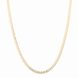 10K  Yellow Gold  Curb Chain 24"