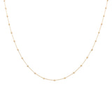 14K  Yellow Gold  Bead Chain 18"