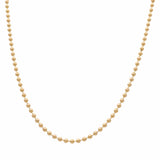 14K Yellow Gold Military Link Chain 24"