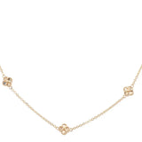 14K Yellow Gold Fashion Flower Women's Necklace Miral Jewelry