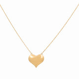 14K Yellow Gold  Heart Women's  Necklace