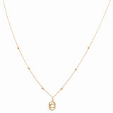 14K Yellow Gold 2 Rings Necklaces